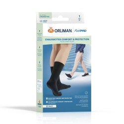 CHAUSSETT DIAB FEETPAD NOIR T4