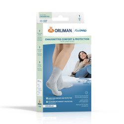 CHAUSSETT DIAB FEETPAD GRIS T3